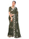Vasthrlay Georgette Embroidery Dark Saree
