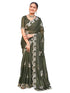 Vasthrlay Georgette Embroidery Dark Saree