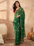 Vasthrlay Georgette Bandhani Embroidered Unstitched Ethnic Wear