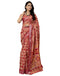 Vasthrlay Womens Printed Unstitched White Saree