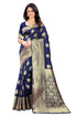 Vasthrlay Royal Blue San Pari Saree