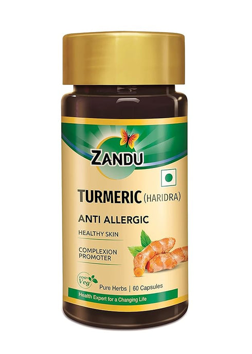 Zandu Turmeric |Haridra Anti Allergic Capsules|60Caps