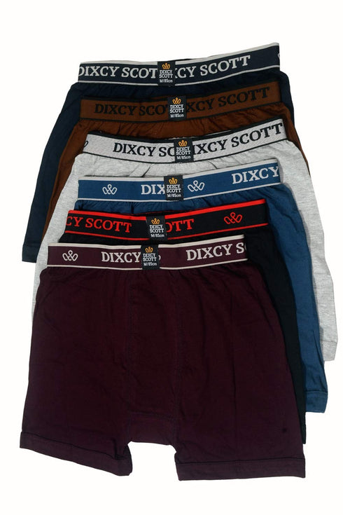 Dixcy Scott Men's Cotton Trunks (Pack of 6) (193145_Multicolor_2XL)