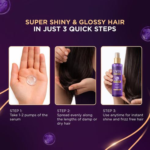 Livon Keratin Hair Serum For Women And Men