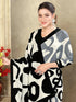 Vasthrlay Printed Off White1 White Saree