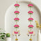 Divyakosh Wood Handmade Pink Lotus with Cow Door Hanging