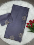 Vasthrlay Purple Border Unstitched Saree