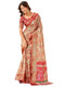 Vasthrlay Printed Jacquard Unstitched Dusty Pink Saree