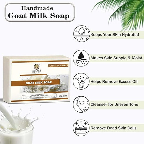 Khadi Organic Natural Goat Milk Soap 125 gm