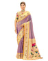 Vasthrlay Paithani Kanjivaram Unstitched Pink Saree