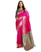 Vasthrlay Paithani Jacquard Unstitched Pink Saree