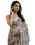 Vasthrlay Womens Cotton Unstitched Teal Saree