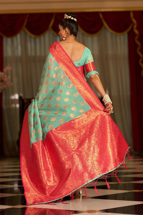 Vasthrlay Organza Designer Unstitched Saree