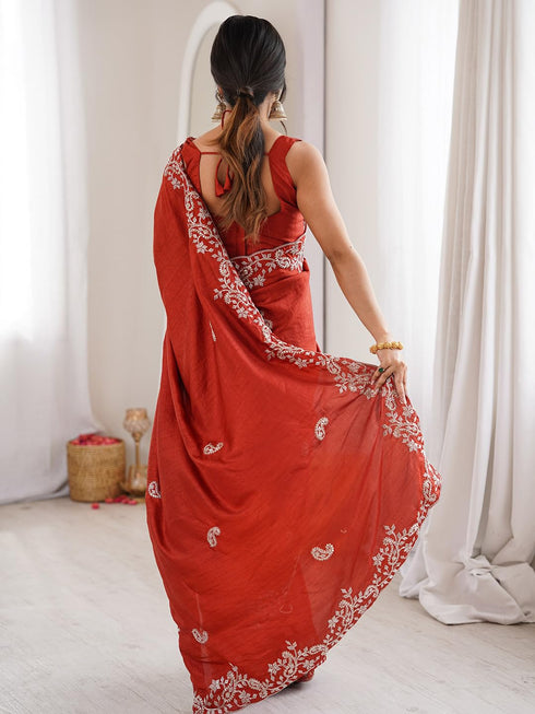 Vasthrlay Embroidery Unstitched Designer Vh Ethnic Wear