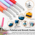 Crochet Hooks Set Ergonomic Soft Grip Rubber Handles Ergonomic Crochet Hooks Set