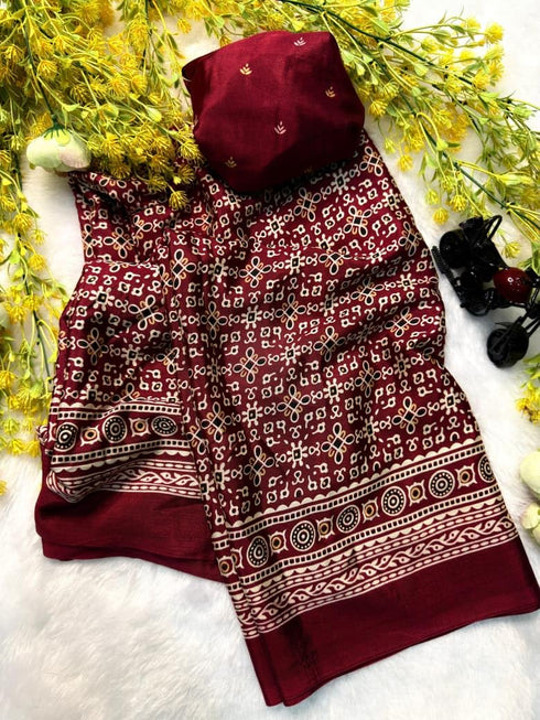 Vasthrlay Ajrakh Bandhani Beautiful