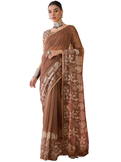Vasthrlay Botanical Printed Unstitched Hs Ethnic Wear