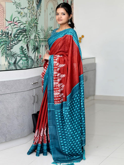 Vasthrlay Charcoal Printed Unstitched Smc Ethnic Wear