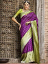 Vasthrlay Banarasi Jacquard Unstitched Red Saree