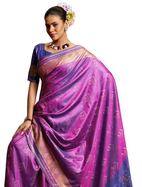 Vasthrlay Unstitched Multicolor Comfortable Friendly Saree