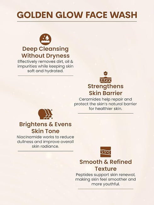 Flawora Golden glow Facewash