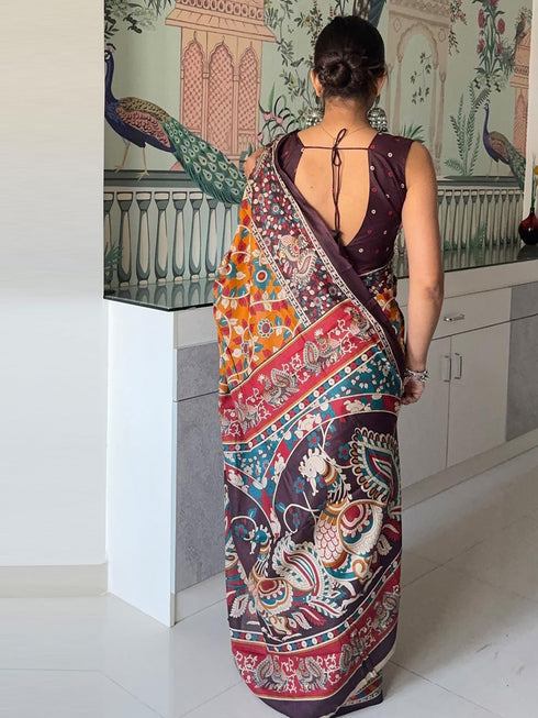Vasthrlay Cotton Printed Unstitched Ethnic Wear