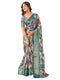 Vasthrlay Printed Jacquard Unstitched Dusty Pink Saree