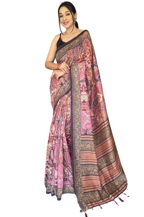 Vasthrlay Cotton Kalamkari Printed Ethnic Wear