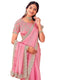 Vasthrlay Sequins Embroidery Unstitched Purple Saree