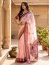 Vasthrlay Printed Peach1 Saree