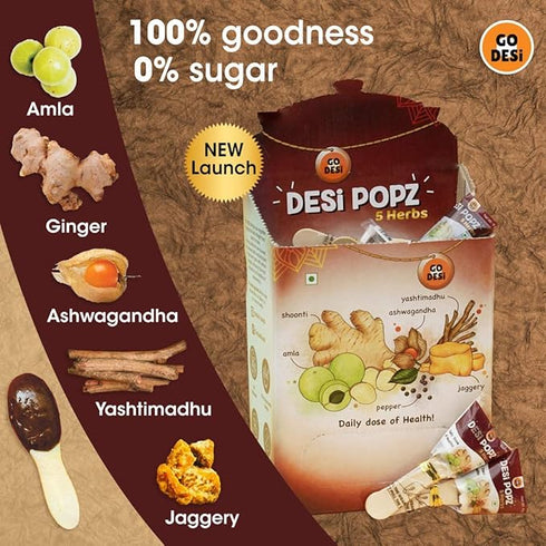 GO DESi 5 Herbs Pop | No Refined Sugar