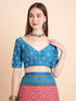 Vasthrlay Cotton Printed Mulmul Blue Saree
