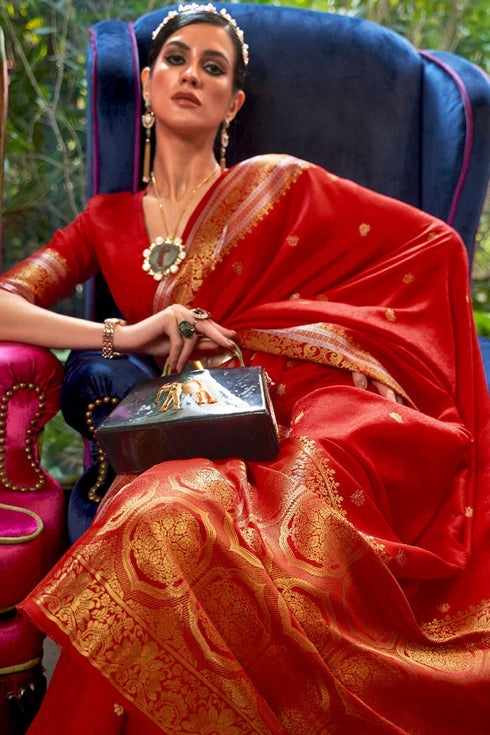 Vasthrlay Kanjivaram Unstitched Occasions Luxurious Saree