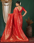 Vasthrlay Maroon Traditional Unstitched Saree