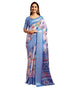Vasthrlay Printed Jacquard Unstitched Rama Green Saree