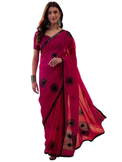 Vasthrlay Georgette Embroidery Unstitched Vh Ethnic Wear