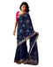 Vasthrlay Weaving Printed Unstitched Maroon Saree