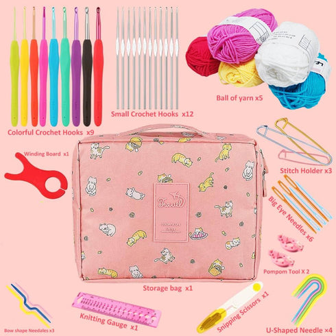 Crochet Hook Set Full Size Crochet Needles Set 9 &12 Sizes Lace