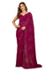 Vasthrlay Georgette Embroidery Unstitched Darkpink Ethnic Wear