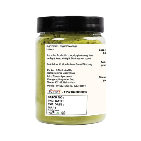 NatureOnus Moringa Powder - Drumstick Leaf Powder