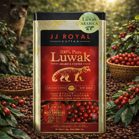 Kopi Luwak Pure Arabica Ground Coffee Tin 100g