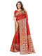 Vasthrlay Banarasi Weaving Maroon Saree