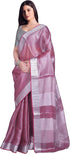 Vasthrlay Attractive Handloom Bhagalpuri Metallic Silver Green