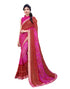 Vasthrlay Georgette Printed Jacquard Material Ethnic Wear