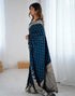 Vasthrlay Banarasi Weaving Unstitched Blue Saree