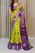 Vasthrlay White Sequins Unstitched Saree