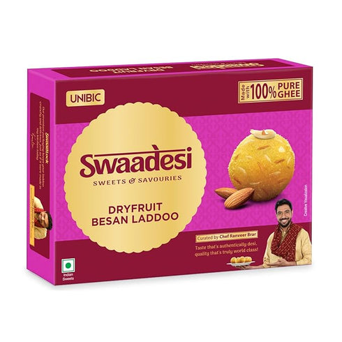 Unibic Swaadesi Dryfruit Besan Laddoo