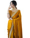 Vasthrlay Sequence Embroidery Unstitched Dark Green Saree