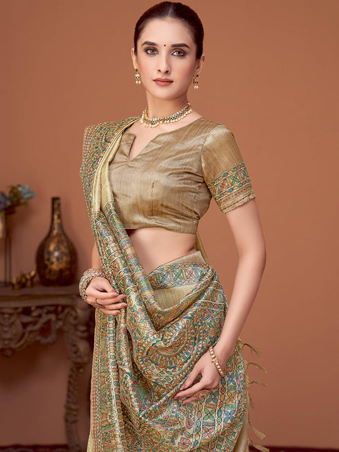 Vasthrlay Kalamkari Printed Unstitched Hs Ethnic Wear