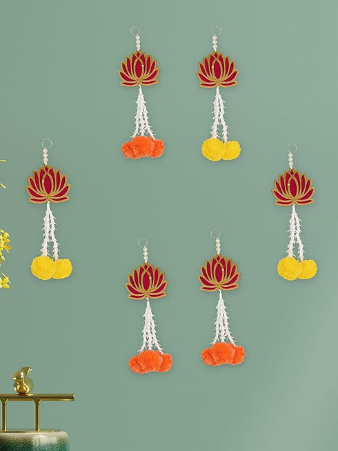 Handmade Lotus Artificial Flower Wall & Door Hanging